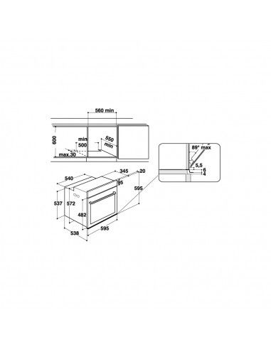 Hotpoint FI6864SHIXHA Forno elettrico 73 L Classe A+ Nero, Acciaio  inossidabile | Tekworld.it