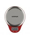 G3 Ferrari G2008202 Bilancia da cucina elettronica 5 kg Rosso, Acciaio inossidabile