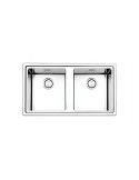 Apell LNP862IBC Lavello 86X50 cm 2 Vasche Rettangolare Acciaio inossidabile