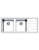 Apell LNP1162IRBC Lavello 117X51 cm 2 Vasche Acciaio inossidabile