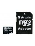 Verbatim 44084 Memory Card MicroSDXC 64 GB Classe 10 con adattatore