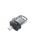 Sandisk SDDD3-064G-G46 Pen Drive 64 GB USB Type-A / Micro-USB 3.2 Gen 1 (3.1 Gen 1) Nero, Argento, Trasparente