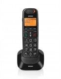 BRONDI TELEF. CORDLESS BRAVO BRIGHT BLAC Tasti grandi,display,suonerie polif.,tasto Boost,fino a 5 p. - BRAVO BRIGHT BLACK
