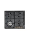 Delonghi P6DDDL008A Piano Cottura Gas 4 Fornelli 58 cm Antracite