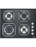 Lofra HGN6H0 Piano Cottura Gas 4 Fornelli 62 cm Nero