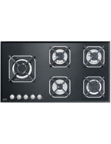 Lofra HGN9B0 Piano Cottura Gas 5 Fornelli 90 cm Nero | Tekworld.it