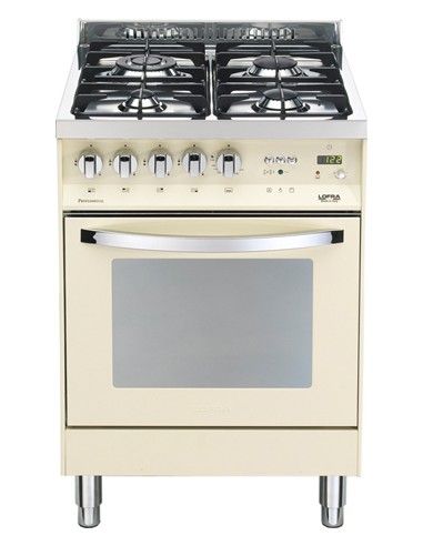 Lofra PBI66GVT/C Cucina Gas 4 Fornelli con Forno Elettrico,Natural da 60 cm  Avorio