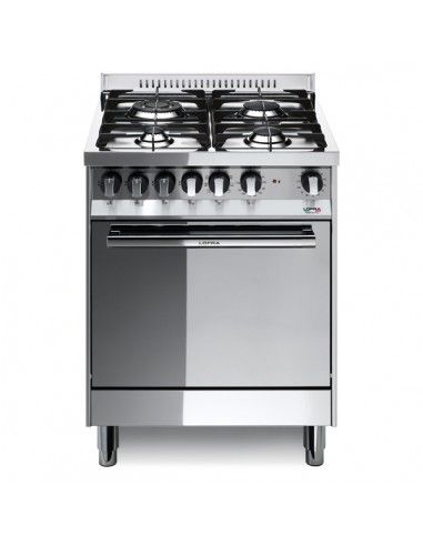 Lofra M66MF/C Cucina Gas 4 Fornelli con Forno Elettrico da 60 cm Acciaio  inossidabile | Tekworld.it