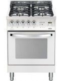 Lofra PBP66GVT/C Cucina Gas 4 Fornelli con Forno Elettrico,Natural da 60 cm Bianco
