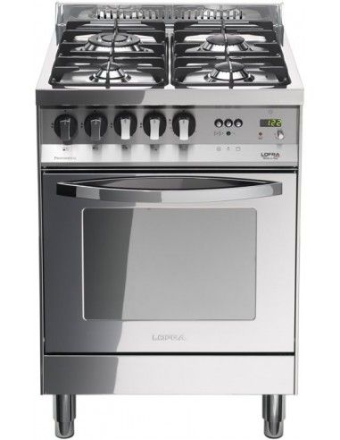Lofra PL66GVT/C Cucina Gas 4 Fornelli con Forno Elettrico,Natural da 60 cm  Acciaio inossidabile | Tekworld.it