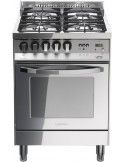 Lofra PL66MFT/C Cucina Gas 4 Fornelli con Forno Elettrico da 60 cm Acciaio inossidabile