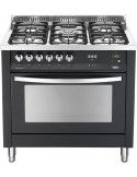 Lofra PNMG96MFT/C Cucina Gas 5 Fornelli con Forno Elettrico da 90 cm Nero