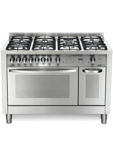 Lofra PD126GV+E/2Ci Cucina Gas 7 Fornelli con 2 Forni, Elettrico e naturale  da 120 cm Acciaio inossidabile | Tekworld.it