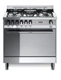 Lofra MG85G/C Cucina Gas 5 Fornelli con Forno Elettrico/Gas da 80 cm Acciaio inossidabile