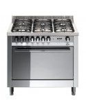 Lofra MG96GV/Cis Cucina Gas 6 Fornelli con Forno da 90 cm Grigio