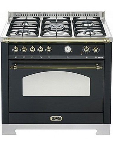 Lofra RNMG96MFT/CI Cucina Gas 5 Fornelli con Forno Elettrico da 90 cm Nero,  Acciaio inossidabile | Tekworld.it