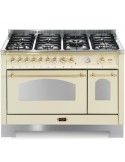 Lofra RBD126MFT+E/2AEO Cucina Gas 7 Fornelli con 2 Forni Elettrici da 120 cm Avorio