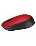 Logitech M171 Mouse Wireless 1000 DPI Nero, Rosso - 910-004641