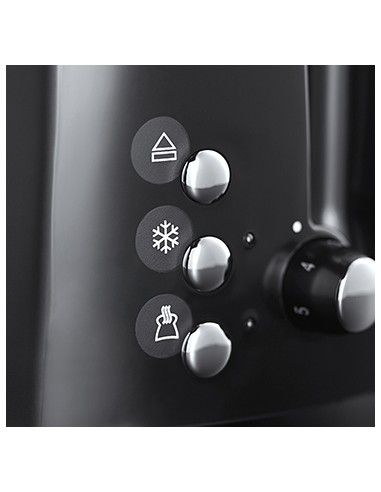 Tostapane Russell Hobbs TexturePlus - 2 Fessure Larghe, Pinza Integrata, 6 Livelli Doratura, 850W