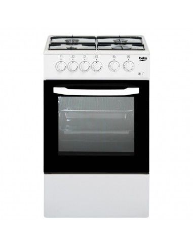 Beko CSS42014FW Cucina Gas 4 Fornelli con Forno Elettrico da 50 cm Bianco |  Tekworld.it