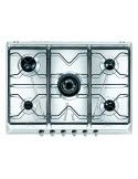 Smeg SRV576-5 Piano Cottura Gas 5 Fornelli 70 cm Acciaio inossidabile