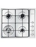 Smeg SR64S Piano Cottura Gas 4 Fornelli 59 cm Acciaio inossidabile