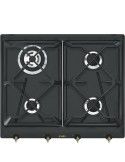 Smeg SRV864AOGH Piano Cottura Gas 4 Fornelli 60 cm Antracite