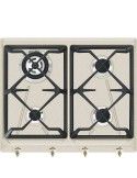 Smeg SRV864AVOGH2 Piano Cottura Gas 4 Fornelli 60 cm Avena