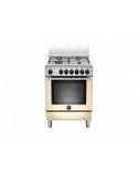 Bertazzoni La Germania AMN664ECRV Cucina Gas 4 Fornelli con Forno Elettrico da 60 cm Crema