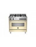 Bertazzoni La Germania AMN965GCRT Cucina Gas 5 Fornelli con Forno da 90 cm Crema