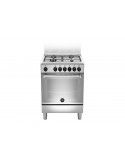 Bertazzoni La Germania AMN664EXV Cucina Gas 4 Fornelli con Forno Elettrico da 60 cm Acciaio inossidabile