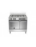 Bertazzoni La Germania AMN9P5EXV Cucina Gas 5 Fornelli con Forno Elettrico da 90 cm Acciaio inossidabile