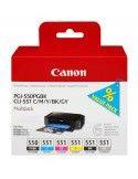 Canon PGI-550/CLI-551 Cartuccia Nero per foto, Ciano per foto, Grigio per foto, Magenta per foto, Nero, Photo yellow Originale