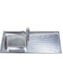 Smeg SGE116.1D Lavello 116X50 cm 1 Vasca Acciaio inossidabile
