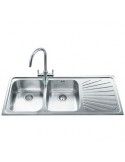 Smeg SP116D Lavello 2 Vasche Acciaio inossidabile