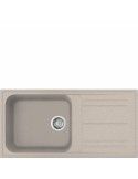 Smeg LZ150AV2 Lavello 100X50 cm 1 Vasca Quadrato con Gocciolatoio Granito Avena