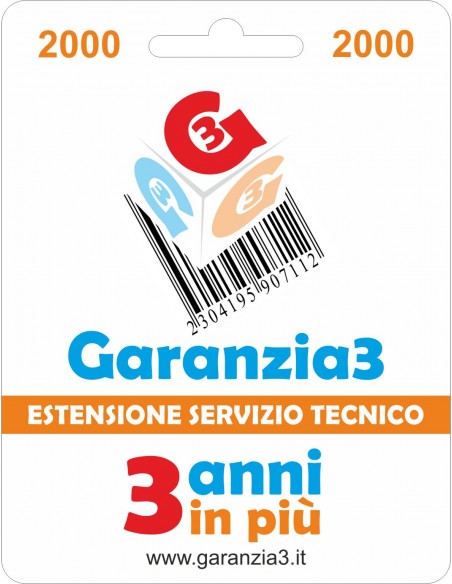 Garanzia3-2000: Estensione Garanzia  al miglior prezzo | Tekworld