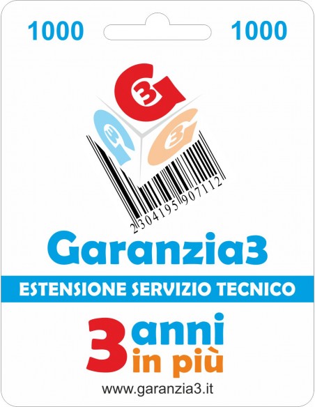 Garanzia3-1000: Estensione Garanzia  al miglior prezzo | Tekworld