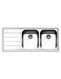 Apell LN1162ILBC Lavello 117X51 cm 2 Vasche Acciaio inossidabile