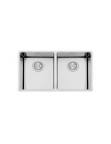 Apell FEM3434UBC Lavello 80X47 cm 2 Vasche Rettangolare Acciaio inossidabile