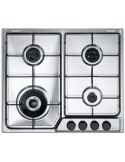 Delonghi FFA 46 ASDV Piano Cottura Gas 4 Fornelli 60 cm Acciaio inossidabile
