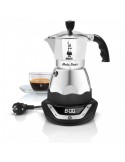 Bialetti MOKA TIMER 6 Boccale per moca elettrico Caffè macinato 6 tazze 0,5 L Acciaio inossidabile