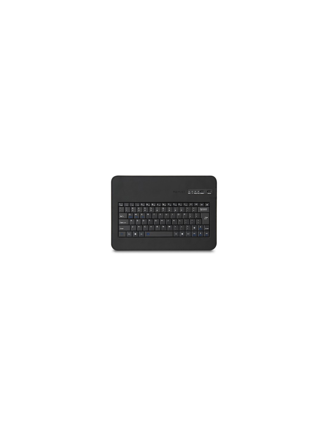 ZELIGPAD Cover Universale Con Tastiera Bluetooth Per Tablet 10.1 Pollici, Custodia Protettiva Con Supporto Regolabile, Clip Magnetiche, Batteria Ricaricabile, Compatibile Android E IOS