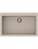 ELLECI QUADRA 130 LGQ13051 Lavello 79X50 cm 1 Vasca Granitek Beige