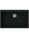 ELLECI QUADRA 130 LGQ13059 Lavello 79X50 cm 1 Vasca Granitek Antracite