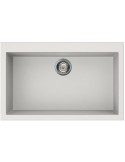 ELLECI QUADRA 130 LGQ13068 Lavello 79X50 cm 1 Vasca Granitek  Bianco