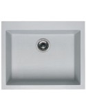 ELLECI Quadra 105 Sottotop LMQ10579BSO Lavello 57X50 cm 1 Vasca Metaltek Alluminio