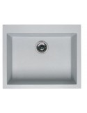 ELLECI QUADRA 110 SOTTOTOP LGQ11068BSO Lavello 61X50 cm 1 Vasca Granitek Titanio