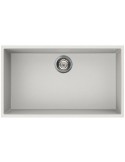ELLECI QUADRA 130 LGQ13068BSO Lavello 79X50 cm 1 Vasca Granitek bianco