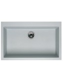 ELLECI QUADRA 130 LMQ13079BSO Lavello 79X50 cm 1 Vasca Metaltek Alluminio